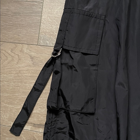 Women’s midi black elastic tie skirt size small - Picture 4 of 11